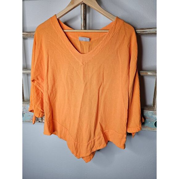 Cotton Ways Citrus Flattering Dorie Tunic Style Top Size 1 / S/M - Picture 6 of 8